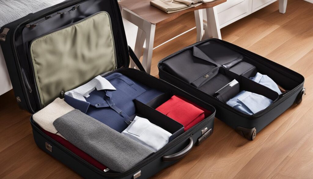 flat pack suitcase organizer