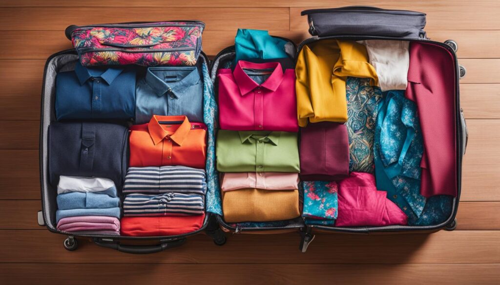 how to fold clothes for packing