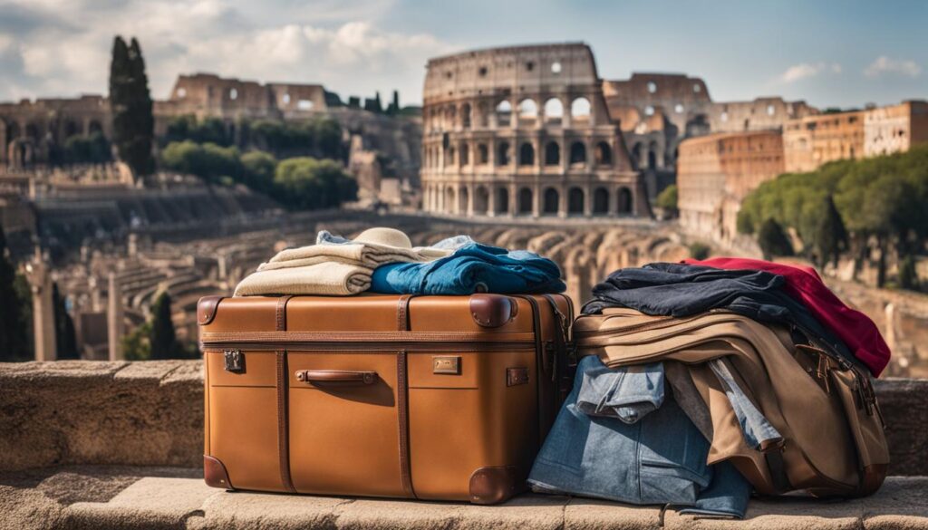 how to pack a suitcase for 10 days in rome