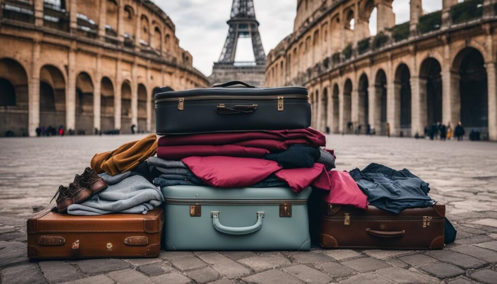 how to pack a suitcase for a month in europe