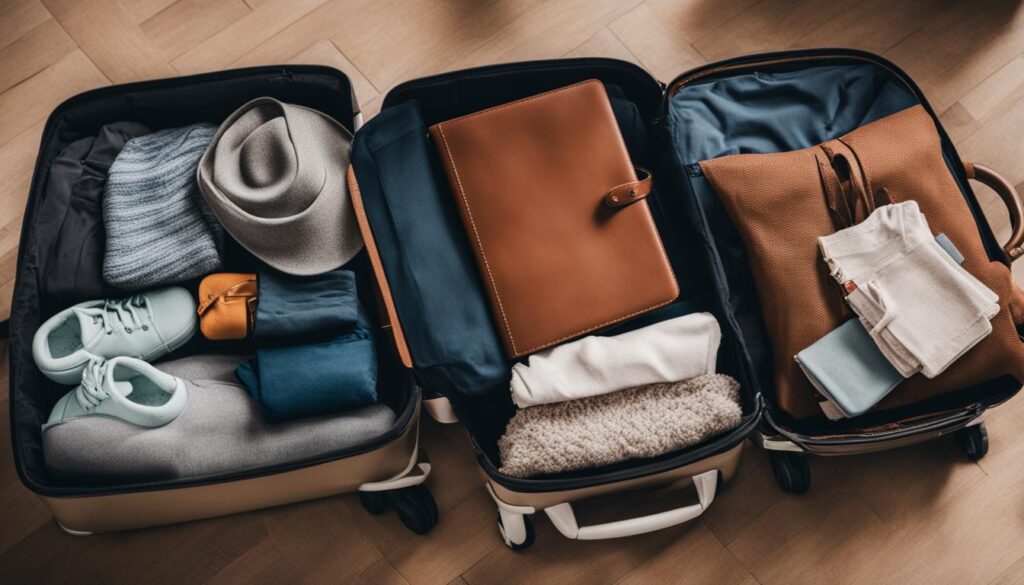 how to pack a suitcase for you and a baby