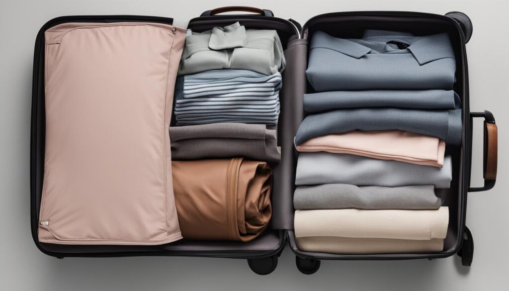 how to pack clothes in a suitcase