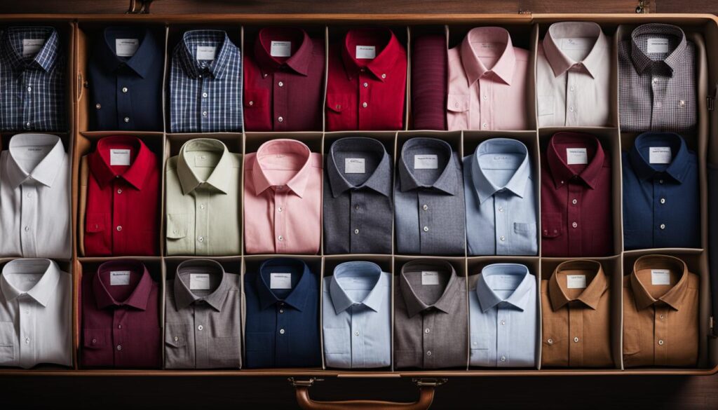 how to pack linen shirts in a suitcase