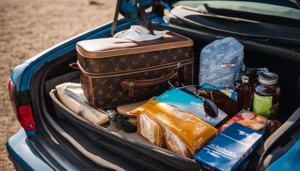 how to practically pack my suitcase for a road trip