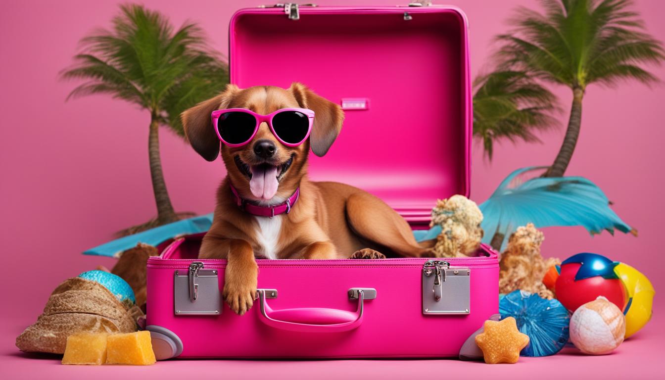 See the Fun – Pack Only the Essentials Dog Suitcase Gif