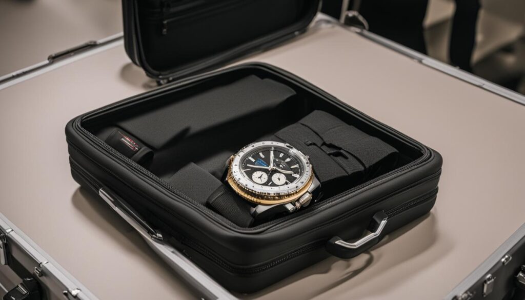 Protecting watches in checked luggage image