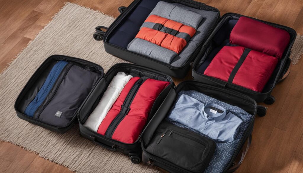 benefits of using packing cubes for space saving