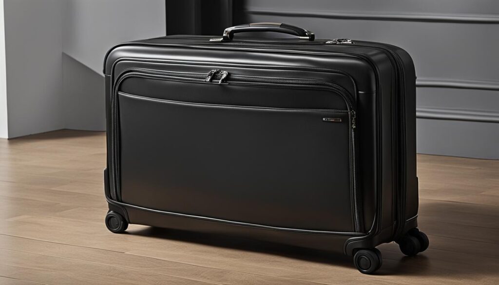 wheeled luggage with storage compartments