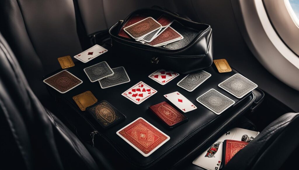 can you bring playing cards on a plane