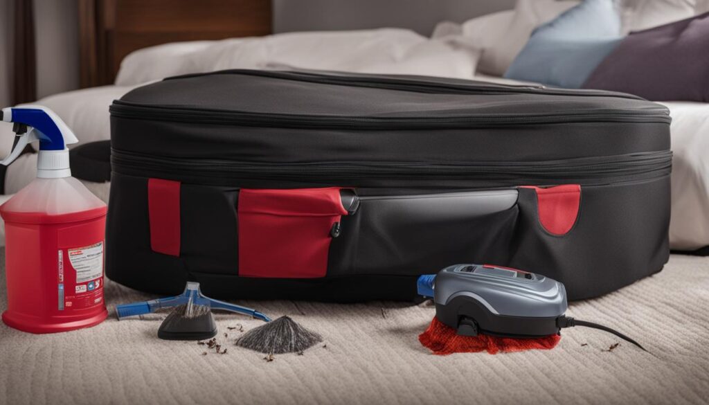 suitcase bed bug treatment